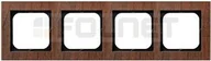 Klawisze i ramki - Ospel Ramka poczwórna, drewniana - Sonata R-4RW/34 - miniaturka - grafika 1