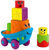 Klocki - Fisher Price Wesołe klocki - Statek na kółkach - miniaturka - grafika 1