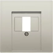 Gniazdka elektryczne - Jung Płytka centralna do gniazda gonikowego - LS Metal Finish Stal Szlachetna ES2 - miniaturka - grafika 1