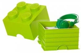 Lego Pojemnik Storage Brick 4 jasnonzielony 40031220 - Pojemniki na zabawki - miniaturka - grafika 3