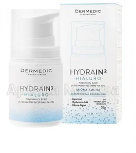 Dermedic HYDRAIN 3 Hialuro nawilżający krem na noc przeciw zmarszczkom 55g - Kremy do twarzy - miniaturka - grafika 4