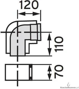 Vaillant Kolano 87° koncentryczne 80/125 mm, PP kolano do komina kod 303210 - Kominy i akcesoria - miniaturka - grafika 6