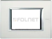 Klawisze i ramki - Bticino Ramka prostokątna lakierowana 3 moduły - Btcino Axolute HA4803BG - miniaturka - grafika 1