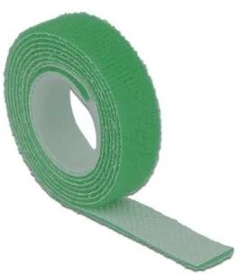 DeLock DELOCK Opaska kablowa na rzepy 1 szt. dł. 1 m x szer. 13 mm rolka zielona 18725 - Akcesoria do nawigacji - miniaturka - grafika 2
