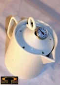 Dzbanki i imbryki - Dzbanek ceramiczny do herbaty z termomertem 76D8-46802 - miniaturka - grafika 1