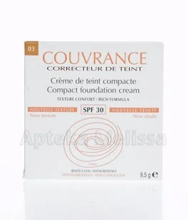 Avene Couvrance kremowy podkład w kompakcie COMFORT SPF30 skóra wrażliwa sucha i bardzo sucha piaskowy 10 g - Podkłady do twarzy - miniaturka - grafika 2