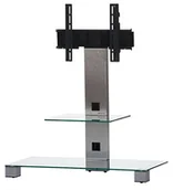 Uchwyty do telewizora - Sonorous PL 2500 °C-INX Sonorous PL 2500 °C-INX stojak do 40 cali telewizor, aluminium inox Przezroczyste szkło/srebrny PL 2500-C-INX - miniaturka - grafika 1