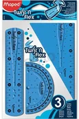 Linijki, ekierki - Maped Zestaw LINIJKA niełamliwych TWISTN FLEX - CORE415 NB-6175 - miniaturka - grafika 1