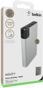Belkin Powerbank MIXIT RockStar 10000 mAh Srebrny F8M993btSLV - Powerbanki - miniaturka - grafika 2