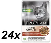 Mokra karma dla kotów - Purina Pro Plan CAT STERILISED saszetki wołowina 24x85g - miniaturka - grafika 1