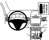 Uchwyty samochodowe do telefonów - Brodit AB dla Clip do Volkswagen Touareg 11-15 834596 - miniaturka - grafika 1