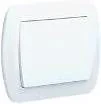 Wyłączniki światła i elektryczne - Kontakt Simon Wyłącznik ścienny Akord jednobiegunowy AW1/11 biały - miniaturka - grafika 1