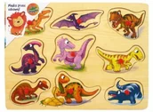 Klocki - Brimarex Drewniana ukł. Dinozaury 1569684 - miniaturka - grafika 1