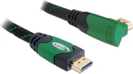 Kable - Delock KABEL HDMI-HDMI PREMIUM KĄTOWY PRAWY GREEN SZNUR 2M 82952 - miniaturka - grafika 1