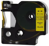 Dodatki do drukarek i skanerów - DYMO RHINO Aimotech Rurka (koszulka) termokurczliwa zamiennik do 7mm/2.5m żółta czarny (RS7Y) - miniaturka - grafika 1