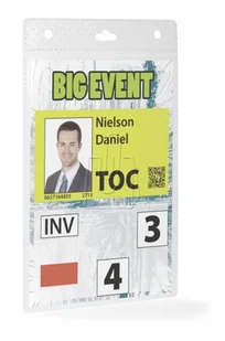 Durable Identyfikator formatu A6 105 x 148mm pionowy 20 sztuk 8526 - Identyfikatory - miniaturka - grafika 2