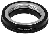 Tulejki, adaptery, redukcje do aparatów - Fotodiox LENS Mount Adapter, M39 Screw Mount Lens to Micro Four Thirds (MFT) system camera AS Panasonic Lumix wyszukiwania & BMPCC 10LA-M39-M43S - miniaturka - grafika 1