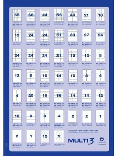MULTI 3 Multi3 Etykiety 63,5x72 (12) op.100 AP10493 - Etykiety do drukarek - miniaturka - grafika 2