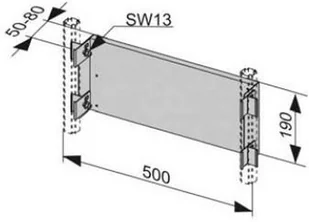 Tece Trawers montażowy do armatury podtynkowej TECEprofil - Stelaże i zestawy podtynkowe do WC - miniaturka - grafika 2