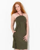 Sukienki - Horsefeathers Breathless oliwkowy - miniaturka - grafika 1