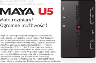 Audiotrak MAYA U5 (AH-55001) - Przetworniki DAC - miniaturka - grafika 4