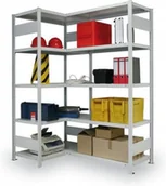 Szafy i regały magazynowe - B2B Partner Moduł narożny regału CLIP 141396 - miniaturka - grafika 1