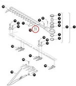 Części i akcesoria do maszyn rolniczych - CNH NIT MOCOWANIA ŻYLETKI 80046436 - miniaturka - grafika 1