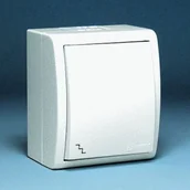 Wyłączniki światła i elektryczne - Kontakt Simon Kontakt- SA Łącznik schodowy IP44 AQW6/11 - miniaturka - grafika 1
