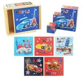 Klocki - Brimarex Drewno Drewniane KLOCKI Cars 346296 - miniaturka - grafika 1