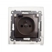 Gniazdka elektryczne - Kontakt Simon Simon 54 Gniazdo hermetyczne pojedyncze z/u 16A IP44 z klapką transparentną złoty mat DGZ1BZ.01/44A WMDW-53111x-044 0001-00000-37038 [4349714] - miniaturka - grafika 1