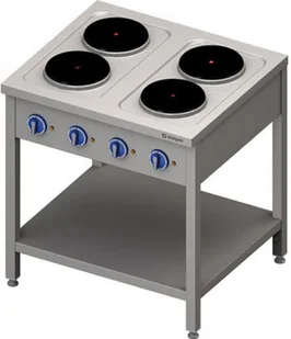 Stalgast Kuchnia wolnostojąca 979500 4-płyty grzewcze 4x2,6 - Piece, kotły  i płyty grzejne gastronomiczne - miniaturka - grafika 2