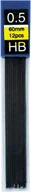 Wkłady do długopisów - KW-TRADE GRAFITY DO OŁÓWKÓW AUTOMAT 0,5mm HB - 12 FIOLEK - miniaturka - grafika 1