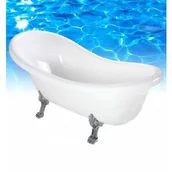 Wanny - Omnires Marble+ Atena 157x76,5 biały połysk Atena157BP - miniaturka - grafika 1