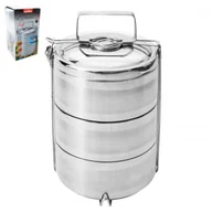 Termosy - Termos trojak obiadowy ze stali nierdzewnej, - miniaturka - grafika 1