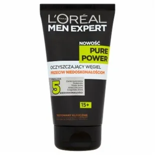 Loreal Paris Paris Men Expert Pure Power 15+ żel-oczyszczający węgiel przeciw niedoskonałościom 150ml - Kosmetyki do pielęgnacji twarzy męskie - miniaturka - grafika 3