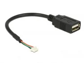 Złącza, przejściówki, adaptery - Delock USB 4-PIN USB-A 0.15m (84834) - miniaturka - grafika 1