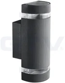 Lampy ogrodowe - GTV Oprawa ścienna SILVA 2-kierunkowa GU10 LD-SILVAGU10D-80 - miniaturka - grafika 1