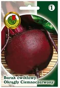 Nasiona i cebule - Nasiona burak ćwikłowy okrągły ciemno czerwony - miniaturka - grafika 1