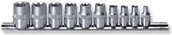Klucze i nasadki - Jonnesway ZESTAW 10 zestaw nasadek torx-E 1/4 i 3/8 S06H310S - miniaturka - grafika 1