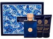 Zestawy perfum męskich - Versace Pour Homme Dylan Blue M Zestaw perfum Edt 50 ml + Żel pod prysznic 50 ml + Balsam po goleniu 50 ml 71764 - miniaturka - grafika 1