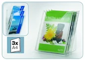 Systemy ekspozycyjne i znaki informacyjne - Durable Półka na ulotki Combiboxx 8580-19 A4L transparentna zestaw 3 szt. - miniaturka - grafika 1