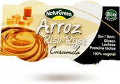 Desery dla dzieci - Natur Green N Deserek ryżowy EKO z karmelem (2x125g) - bez glutenu, laktozy i soi - miniaturka - grafika 1