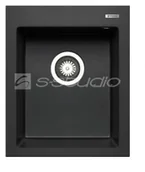 Zlewozmywaki - Pyramis ISTROS 41x50 1B karbon 070043212 - miniaturka - grafika 1