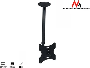 Maclean Maclean Uchwyt sufitowy do telewizora Maclean MC-504B (Obrotowy, sufitowy, Uchylny; 23" - 42"; max. 30kg) 2_239130 - Uchwyty do monitorów - miniaturka - grafika 2