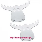 Wystrój wnętrz - Koziol Podstawki pod kubki RUDOLF 2 szt. srebrne 3542014 - miniaturka - grafika 1