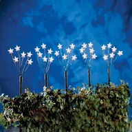 Pozostałe akcesoria świąteczne - Hellum Gwiazdy na prętach zestaw 5-częściowy 70 cm - miniaturka - grafika 1