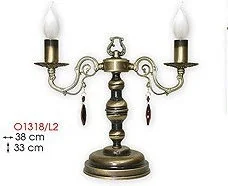Lemir Antares Lampa stołowa 2 Patyna O1318/L2 (O1318/L2) - Lampy stojące - miniaturka - grafika 2