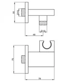 Baterie wannowe i prysznicowe - Kohlman Saxo Zestaw prysznicowy podtynkowy z deszczownicą 40x40 cm chrom QW210SQ40 - miniaturka - grafika 1