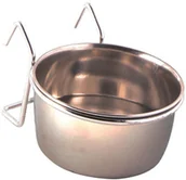 Klatki i wyposażenie dla ptaków - Trixie Miska metalowa zawieszana 300ml 5494 - miniaturka - grafika 1