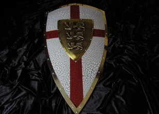 Płatnerze hiszpańscy STALOWA TARCZA RYSZARDA LWIE SERCE - Repliki - akcesoria - miniaturka - grafika 2